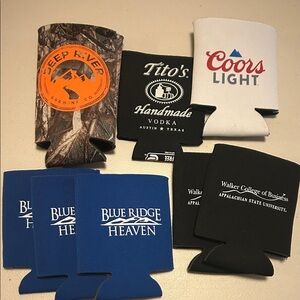 Assorted Beverage Can Coolers, coozies